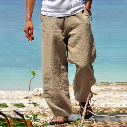 Bequeme Leinenhose für Herren Sommer Modern