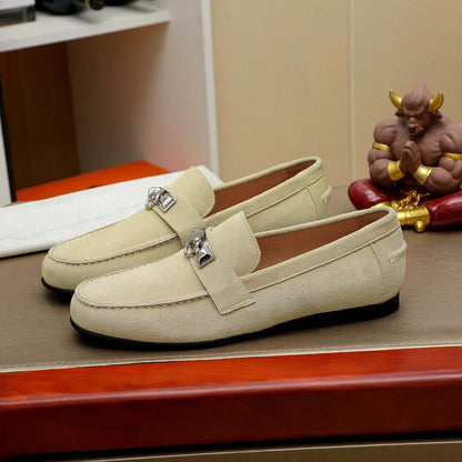 Damen Mokassin Wildleder Schuhe Elegant Schnürung
