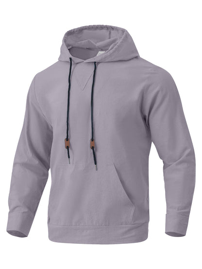 Kapuzenpullover Herren Lässig V-Ausschnitt Mit Taschen