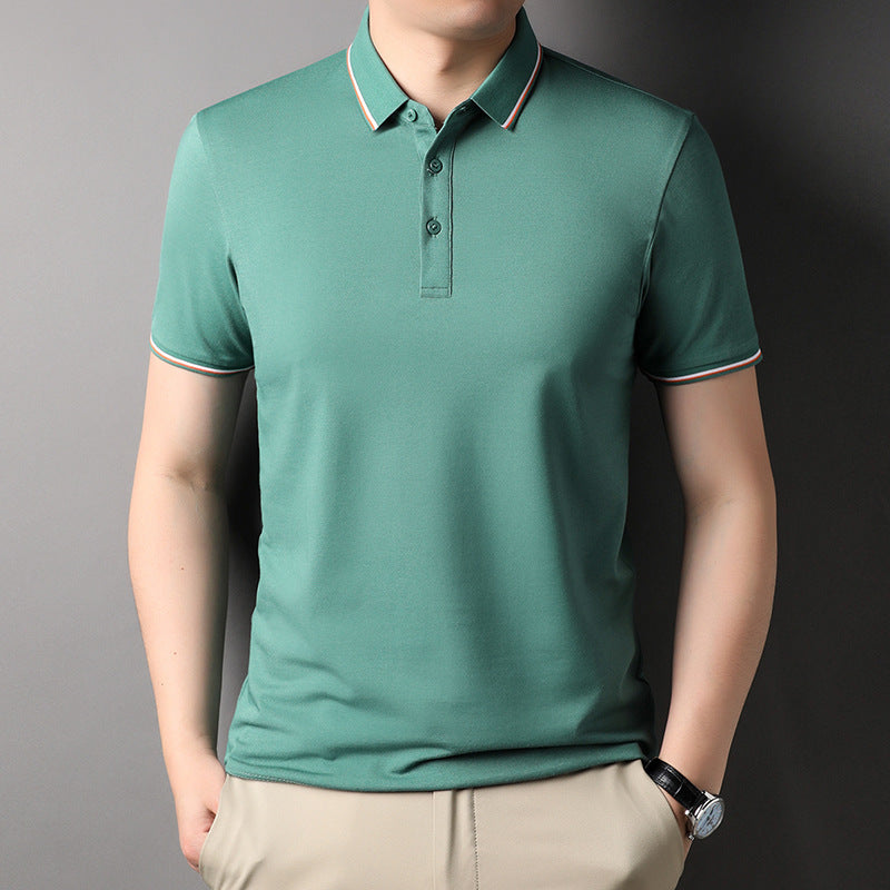 Herren Poloshirt Atmungsaktiv Modern Kontrastakzente
