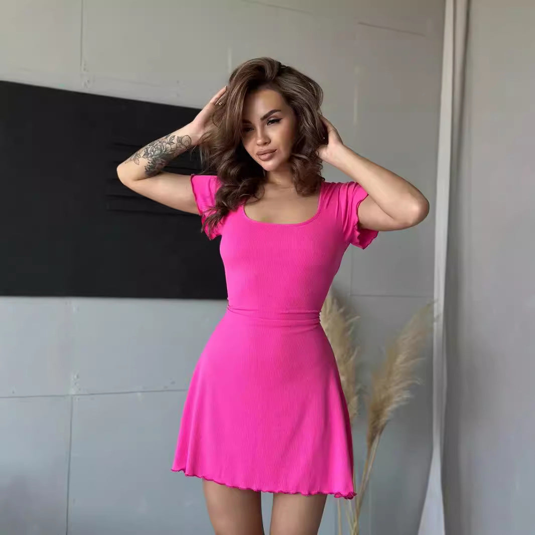 Lässiges Sommerkleid Frauen Mode