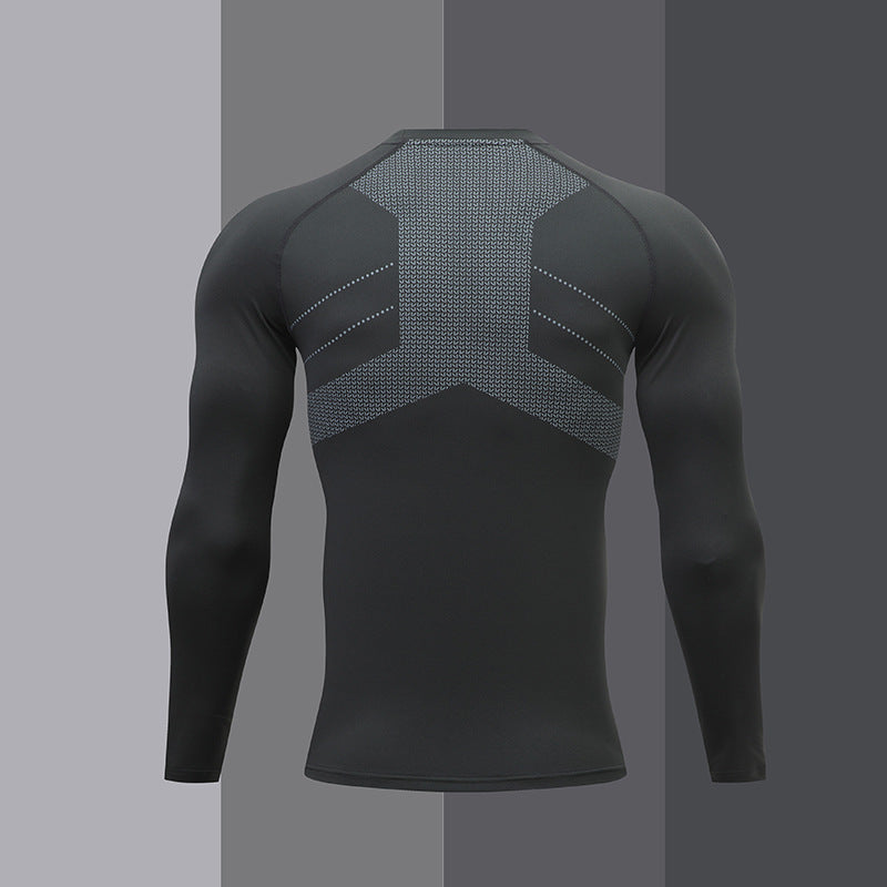 Herren Sportshirt Langarm Kompressionsshirt Funktionales