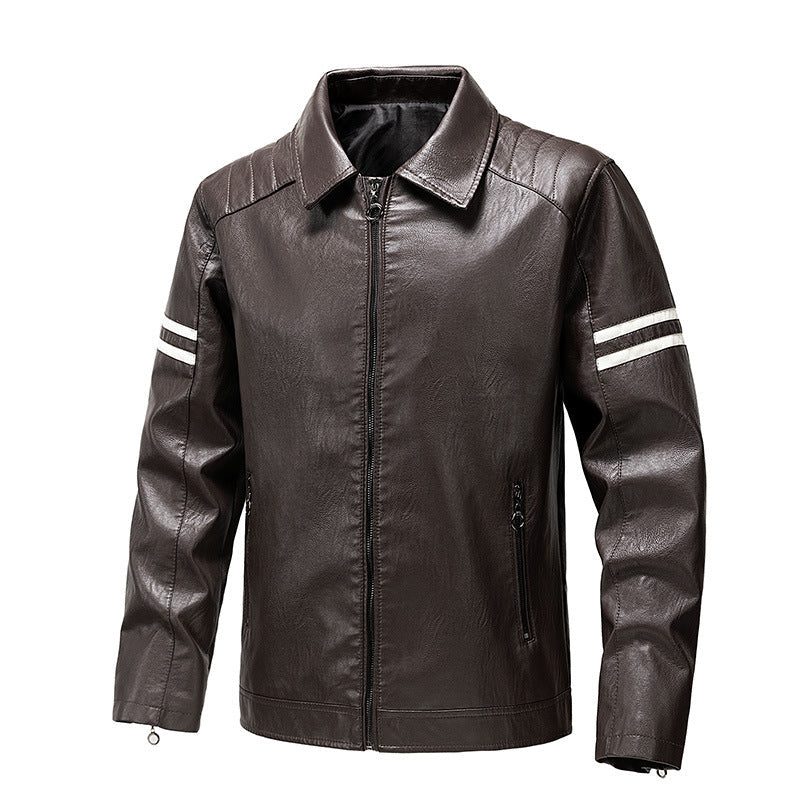 Herren Lederjacke Lässig Schwarz Modern - BerlinGlamour