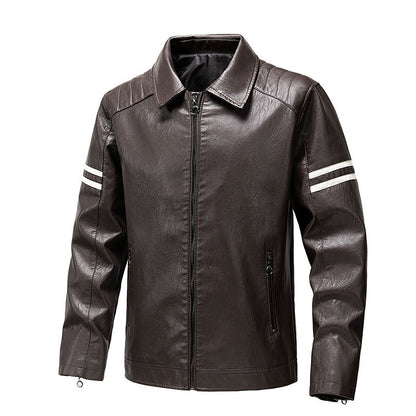 Herren Lederjacke Lässig Schwarz Modern - BerlinGlamour