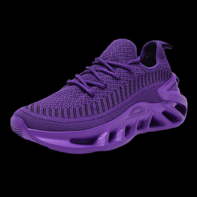 Damen Laufschuhe atmungsaktiv Komfort Sneaker Schwarz