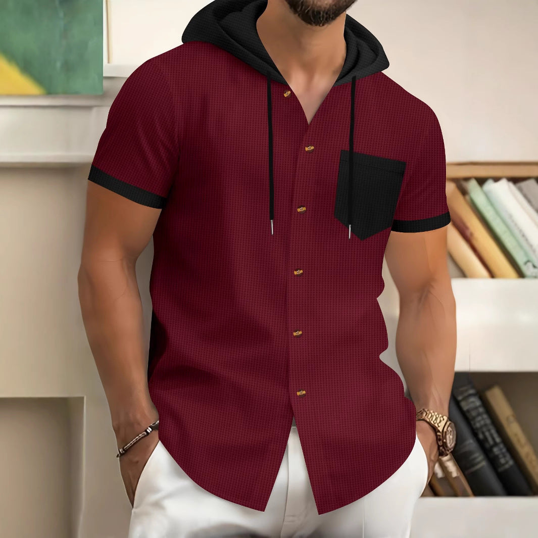Herren Kapuzenpullover Sportlich Casual Freizeitshirt