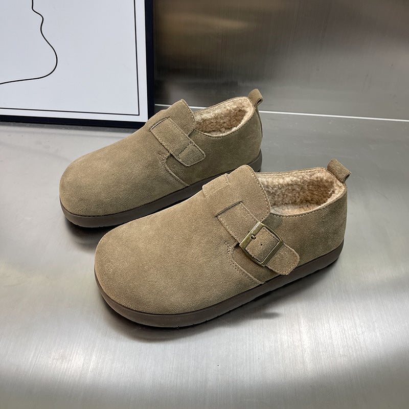 Damen Clogs Weiches Wildleder Bequem Kuschelig - BerlinGlamour