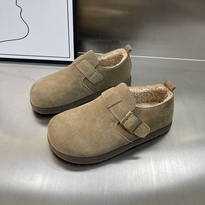 Damen Clogs Weiches Wildleder Bequem Kuschelig - BerlinGlamour