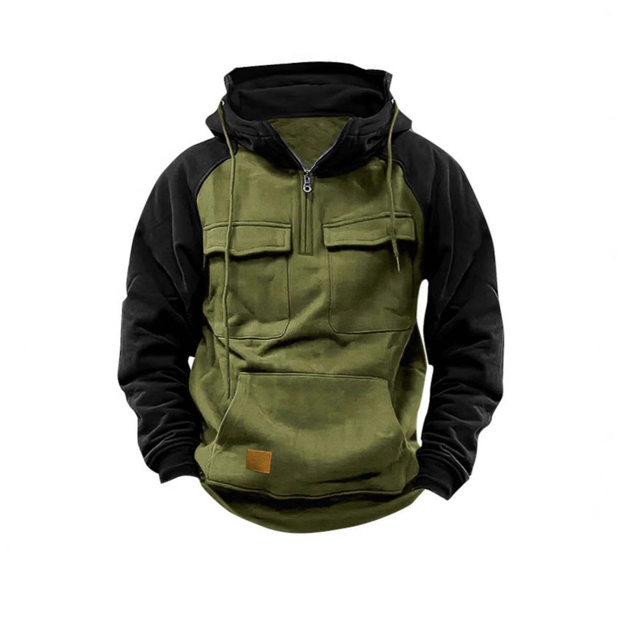 Herren Hoodie Funktionell Mit Taschen Modern Sportlich
