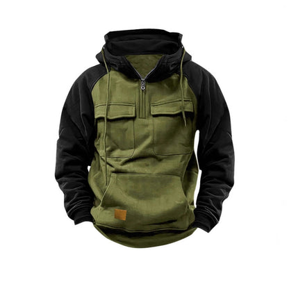 Herren Hoodie Funktionell Mit Taschen Modern Sportlich