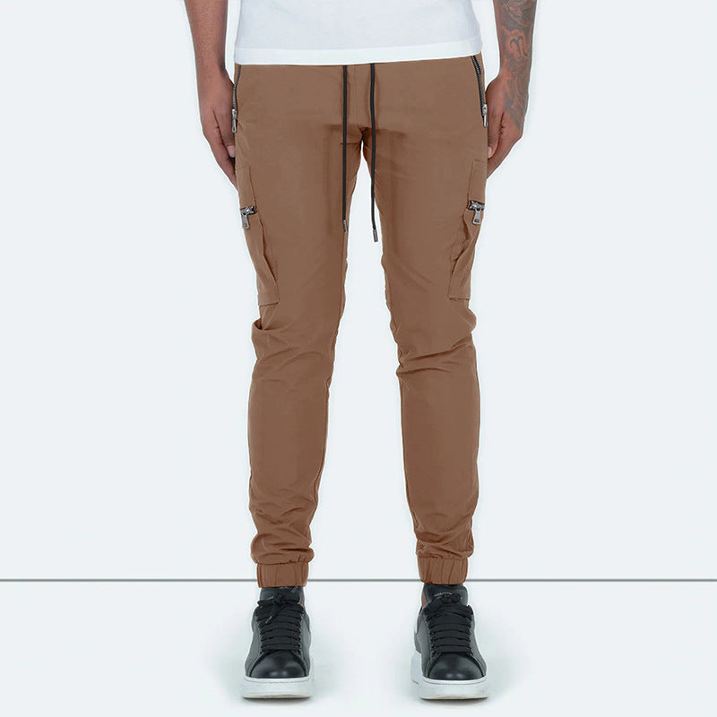 Herren Jogginghose Cargo Style mit Reißverschlusstaschen - BerlinGlamour