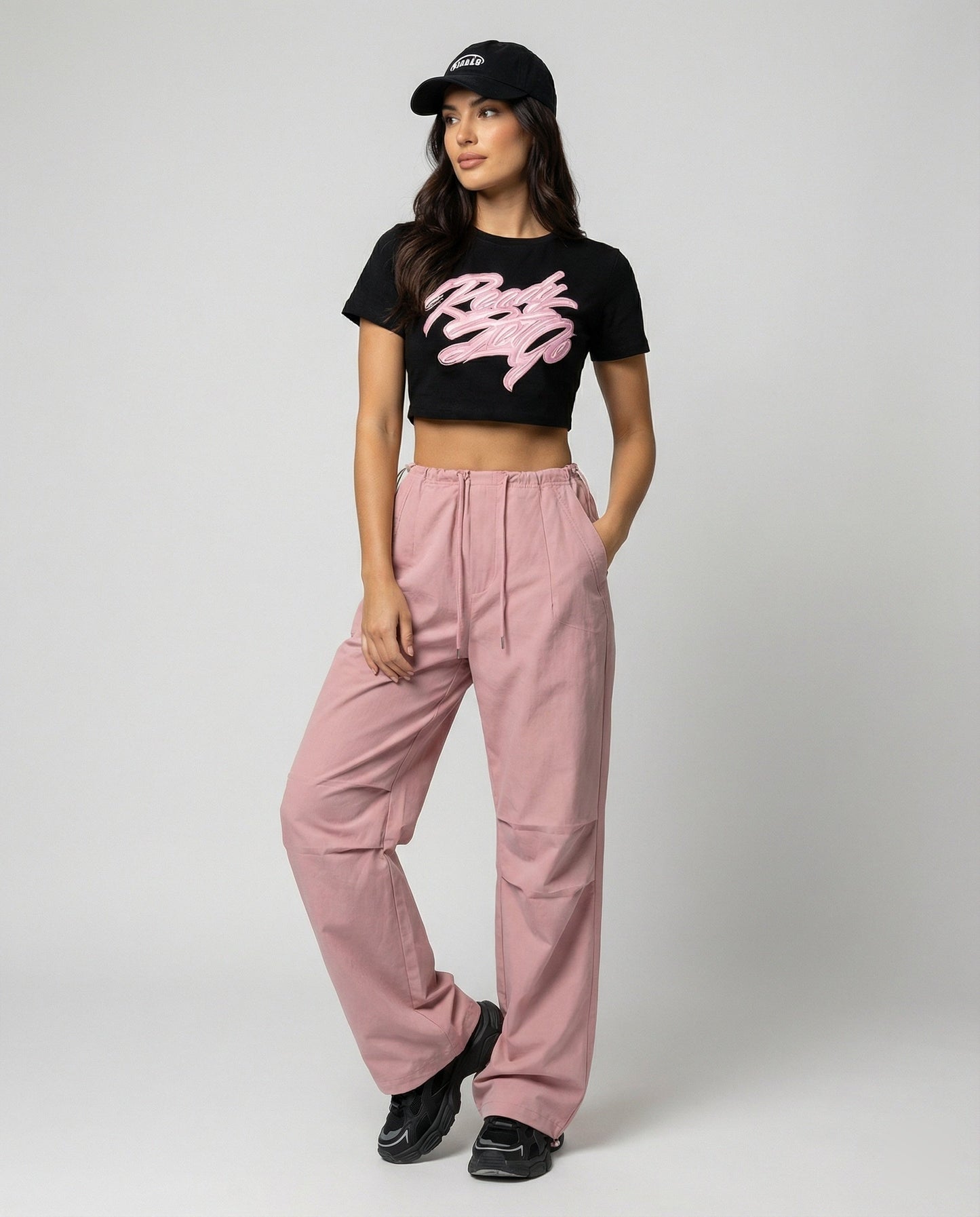 Damen Freizeithose Weite Bequeme Hose Mit Kordelzug