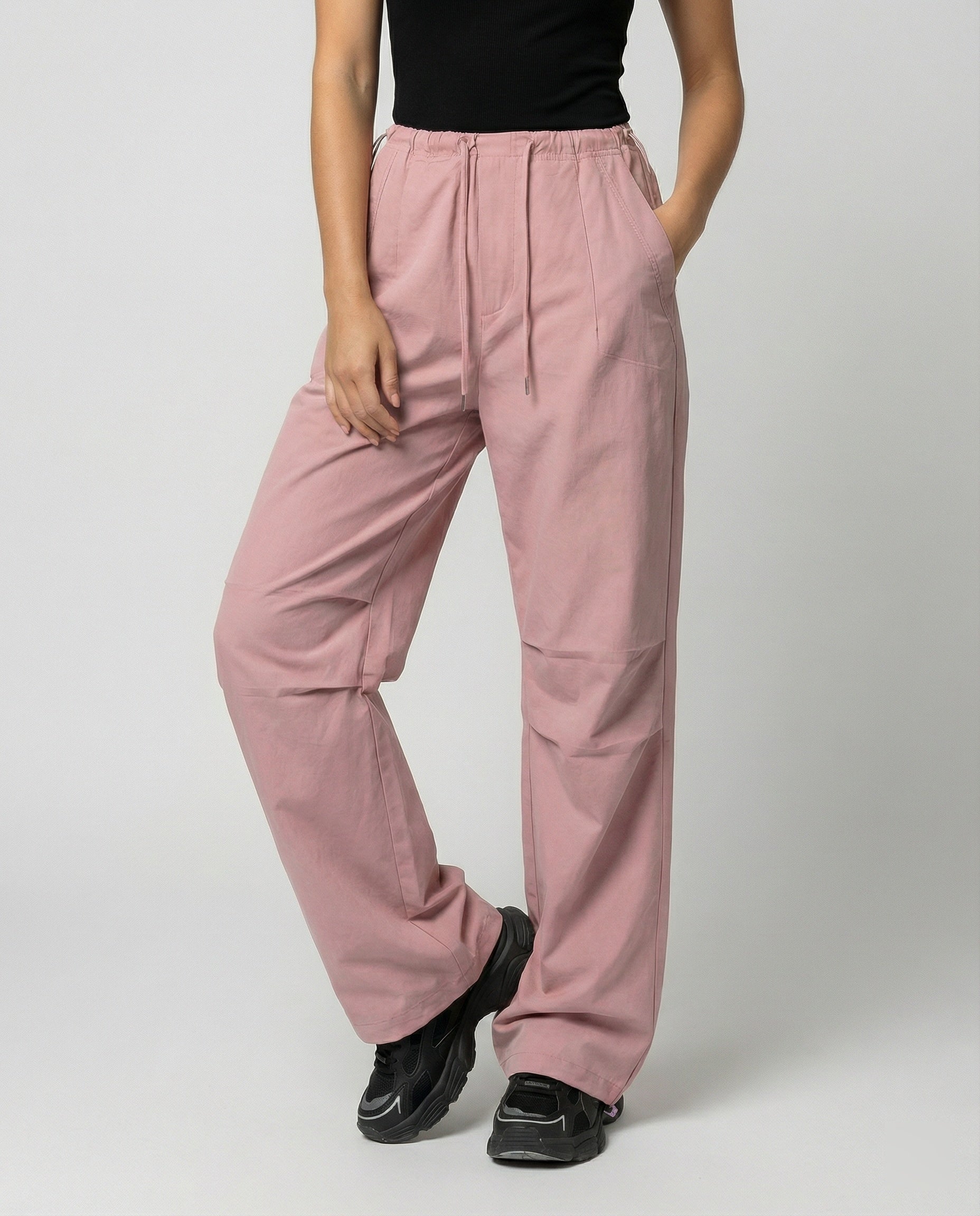 Damen Freizeithose Weite Bequeme Hose Mit Kordelzug - BerlinGlamour