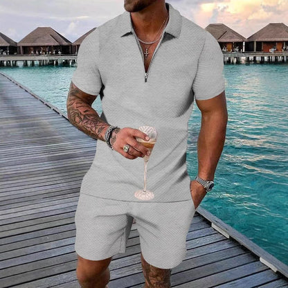 Herren Overall Kurzarm Modern Reißverschluss Berlin Stil