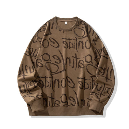 Herren Sweatshirt Weich Modernes Motiv Hedi-Mode