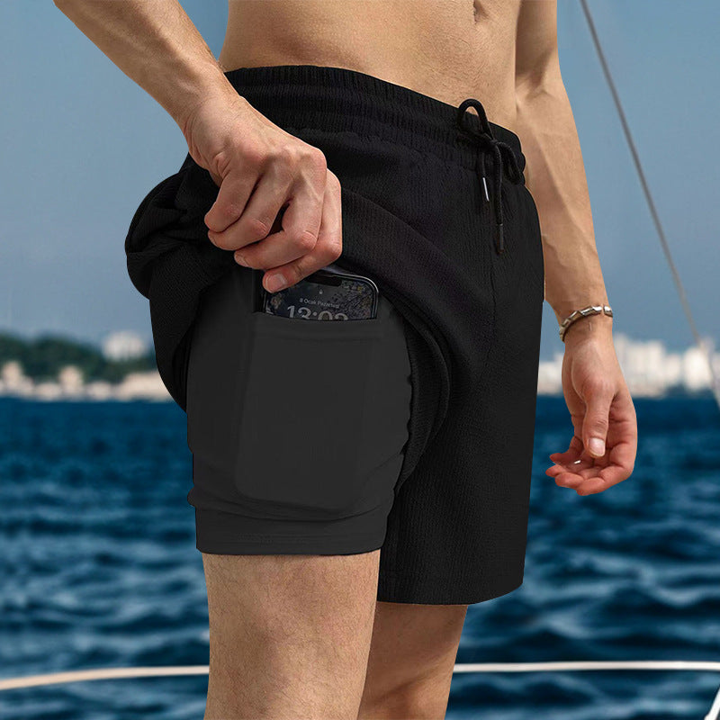 Herren Shorts Schnell Trocknend Mit Geräumigen Taschen