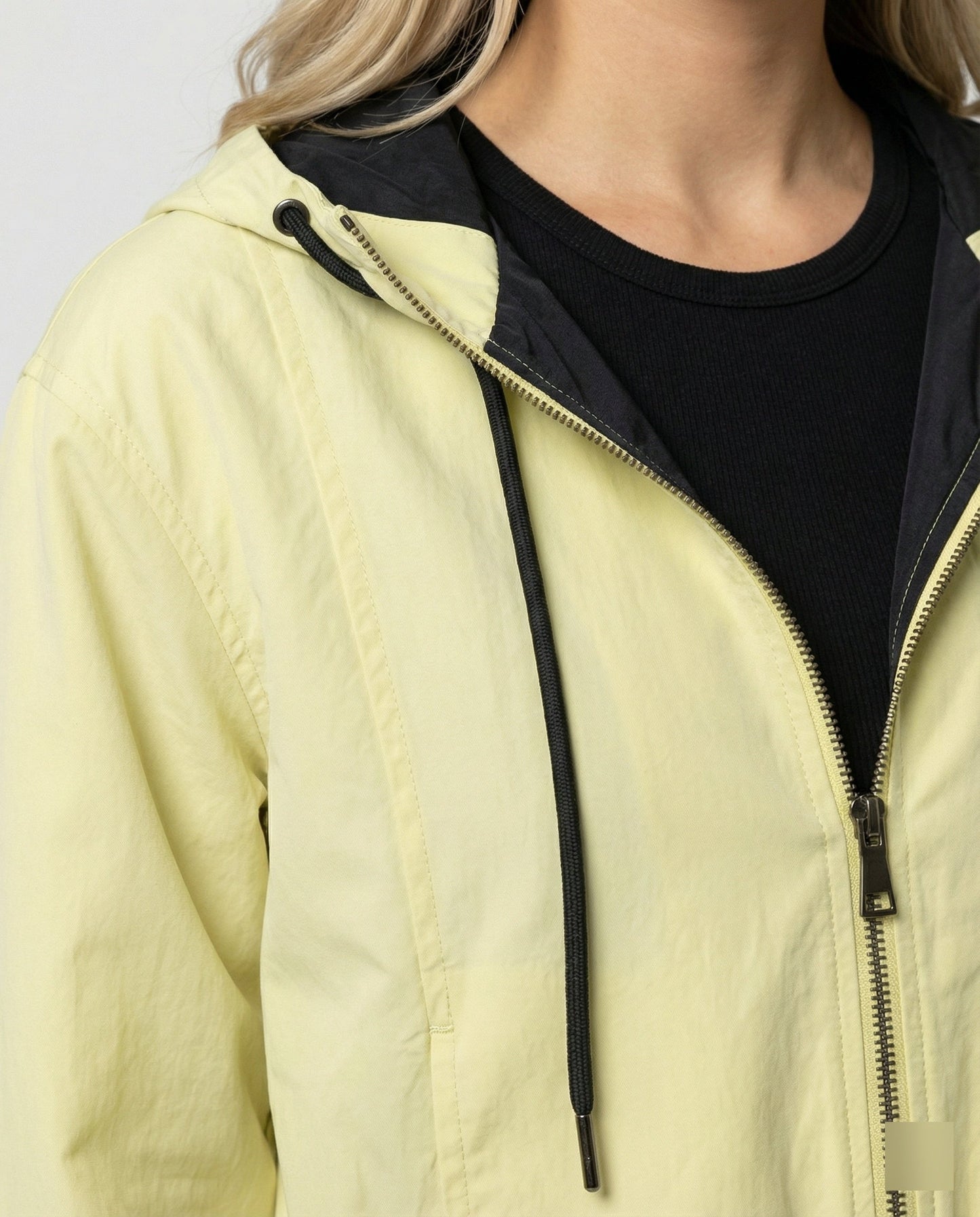 Damenblouson Kapuzenjacke Kurz mit Reißverschluss