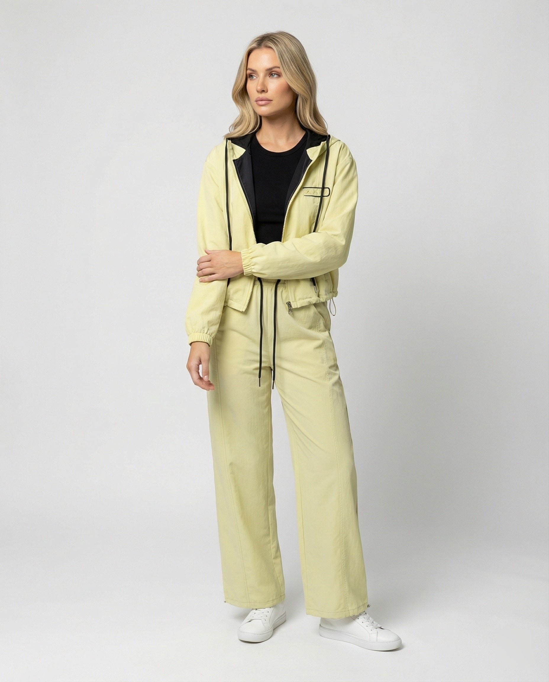 Damenblouson Kapuzenjacke Kurz mit Reißverschluss - BerlinGlamour