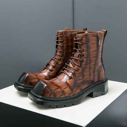 Damenstiefel Robust mit Reißverschluss Winterstiefel Mode