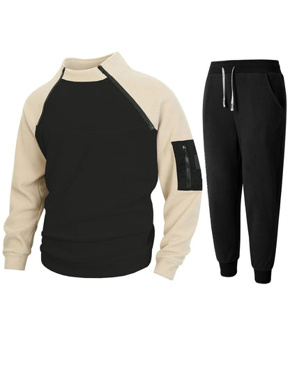 Herren Pullover Stehkragen Funktionsstoff Sportlich