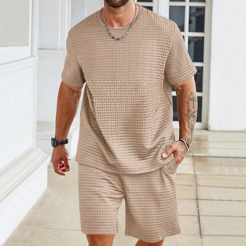 Herren Freizeit-Set Strukturiert Bequem Elegant