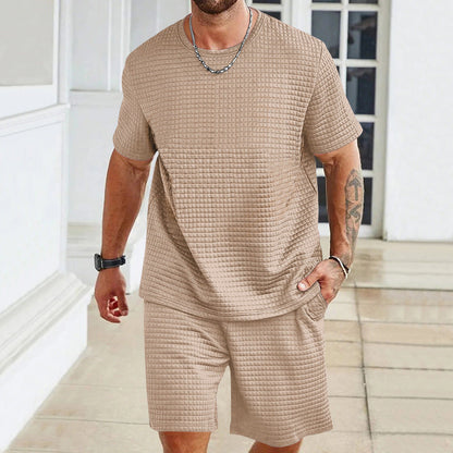 Herren Freizeit-Set Strukturiert Bequem Elegant