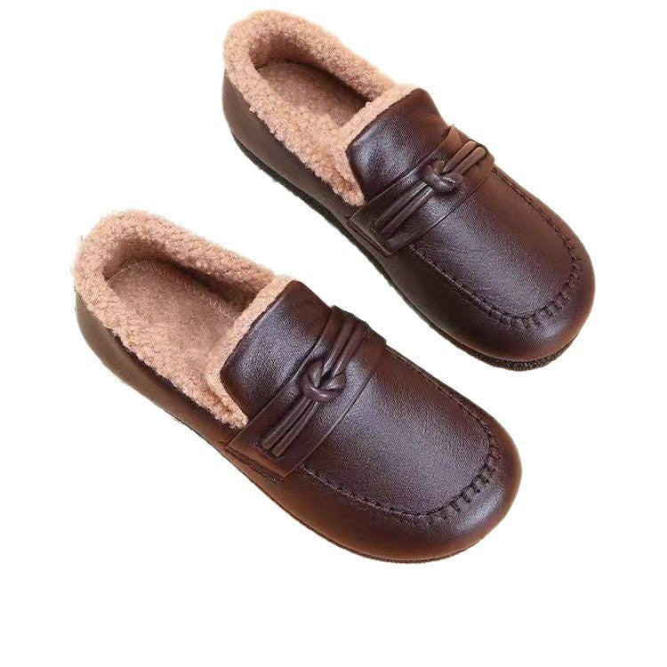 Damen Pantoffeln Warm Bequem Fleece Rutschfest