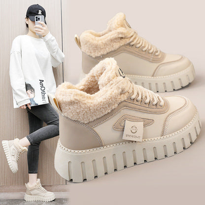 Damen Sneaker High-Top Weich Gefüttert Rutschfest - BerlinGlamour