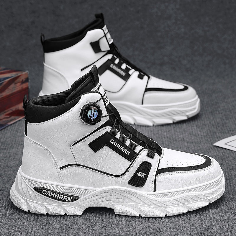 Damen Sneaker High-Top Laufschuhe Schnellschnürsystem Sportlich - BerlinGlamour