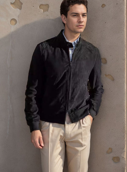 Herren Leichtjacke Sportlich Moderner Kragen