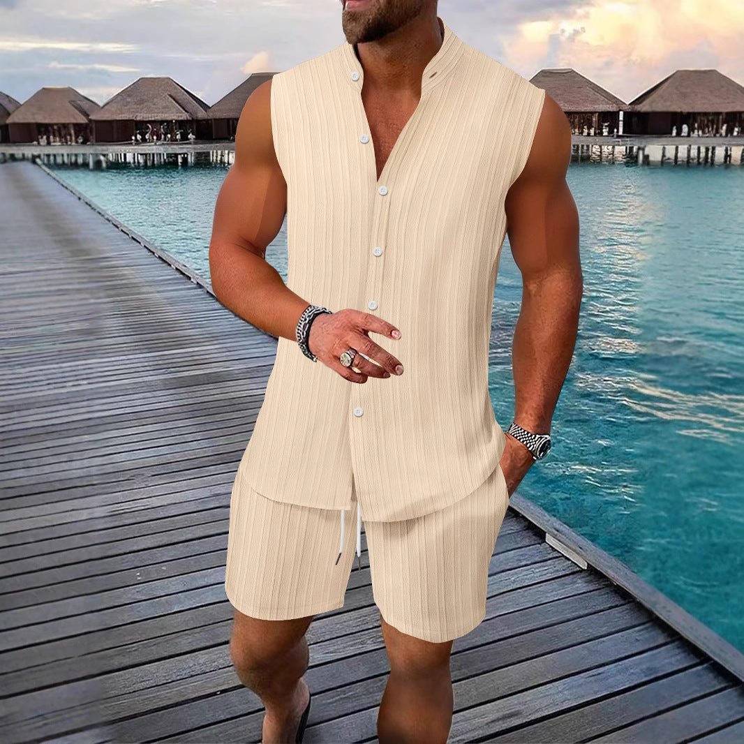Männer Sommer Lounge Set Ärmellos Leicht Berlin