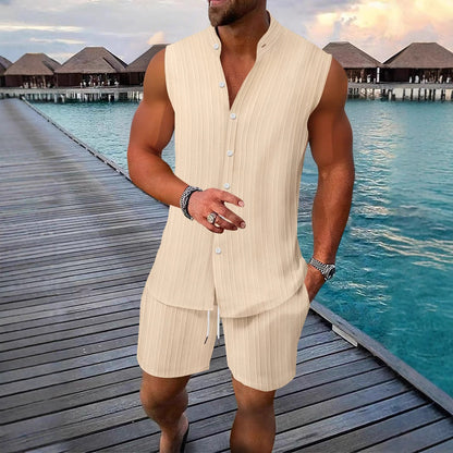 Männer Sommer Lounge Set Ärmellos Leicht Berlin