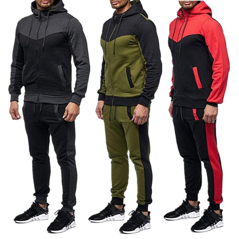 Herren Jogginganzug Sportlich mit Kapuze und Taschen - BerlinGlamour
