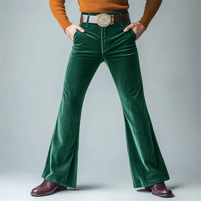 Herrenhose Flared Komfortstoff Elegant Bequem