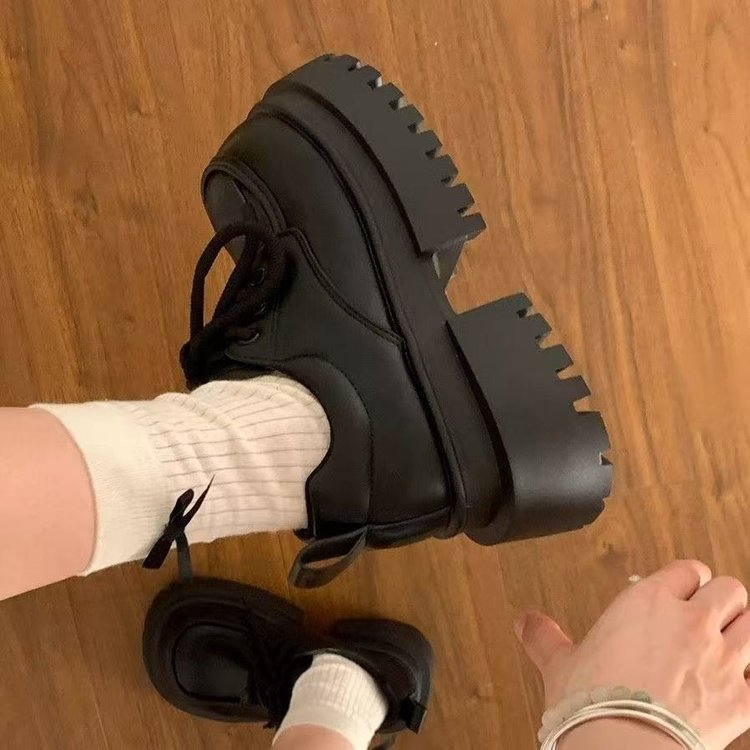 Damen Stiefel Chunky Schnürschuhe Rutschfest Modern