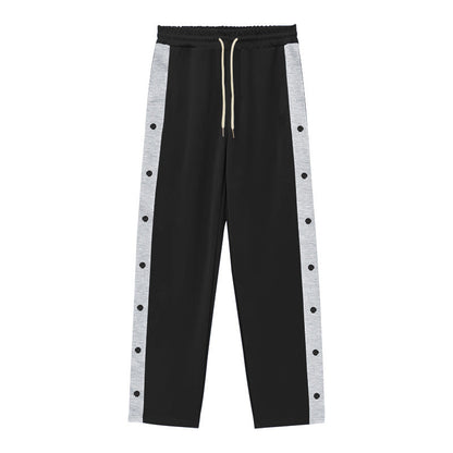Herren Jogginghose Sportlich Elastisch Mit Knopfleiste