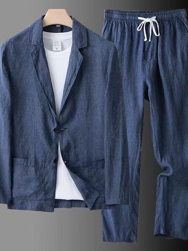 Herren Anzug-Set Baumwolle Bequem Modern - BerlinGlamour