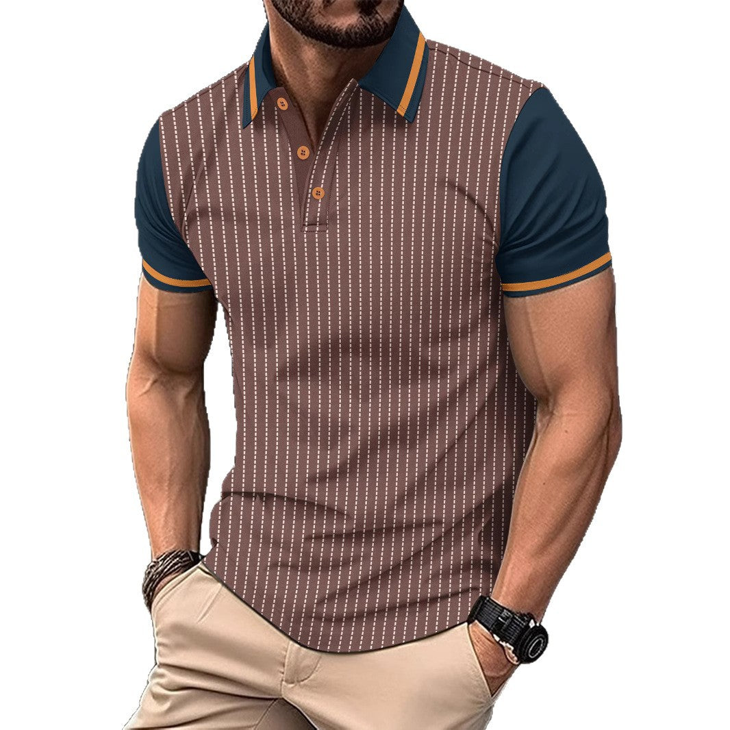 Herren Polohemd Streifen Modern Style Berlin