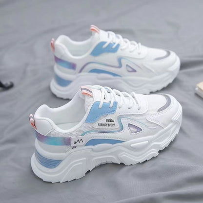 Damen Sneaker Sportlich Reflektierend Komfortabel Laufschuhe