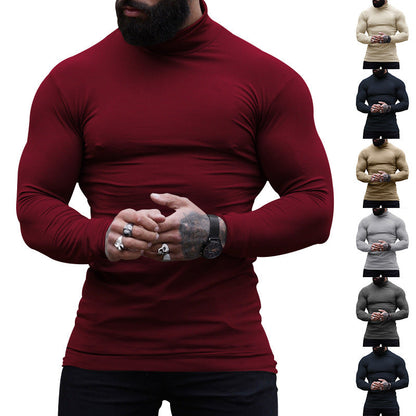 Herren Turtleneck Pullover Langarm Baumwolle Premium Qualität - BerlinGlamour