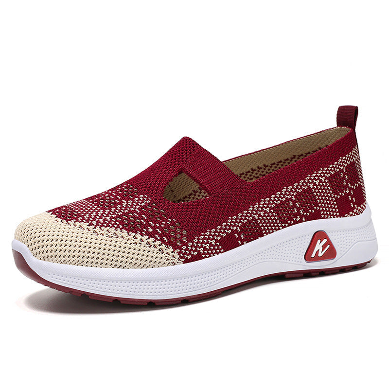 Damen Freizeitschuhe Bequem Elastisch Atmungsaktiv