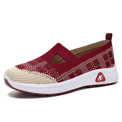 Damen Freizeitschuhe Bequem Elastisch Atmungsaktiv