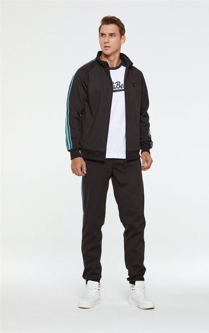 Herren Sportanzug Set atmungsaktiv mit Taschen
