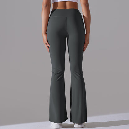Fitnesshose Damengröße mit Hochem Bund Formende Leggings