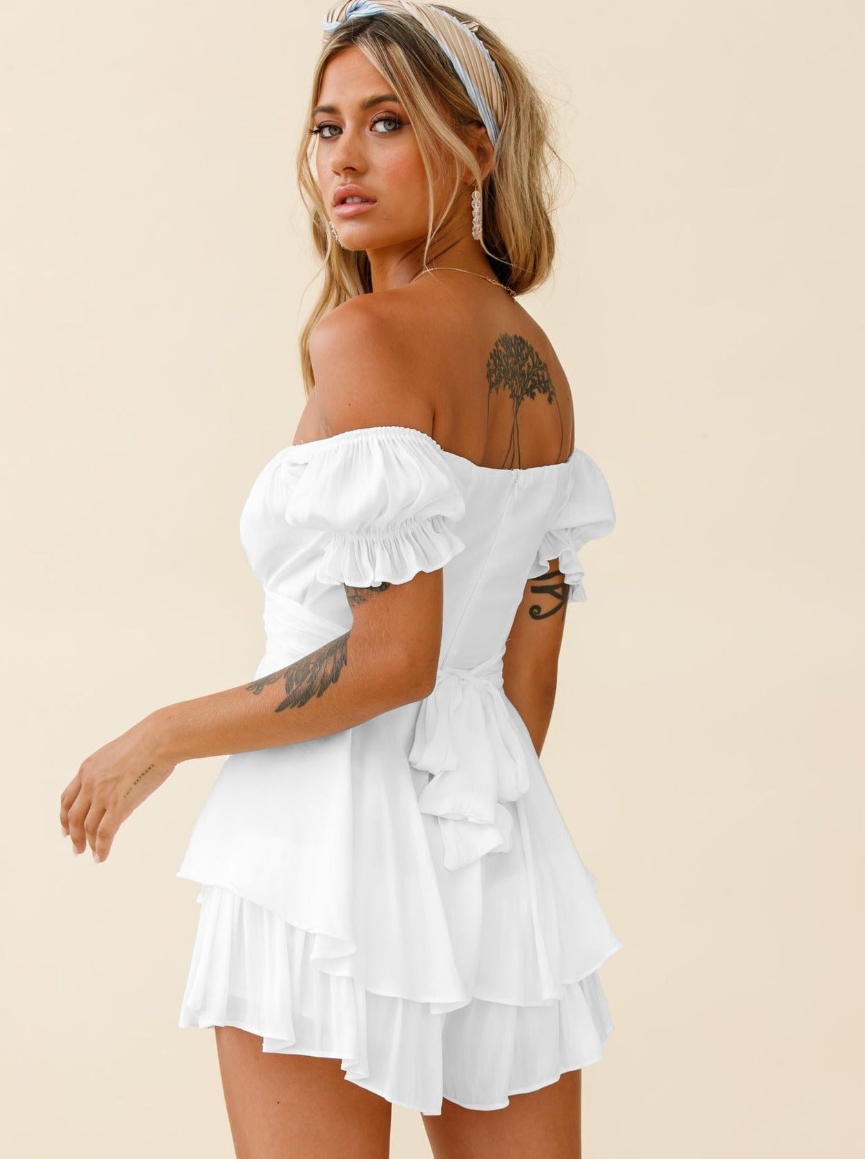 Sommer Minikleid Off-Shoulder Kleid Frauen - BerlinGlamour