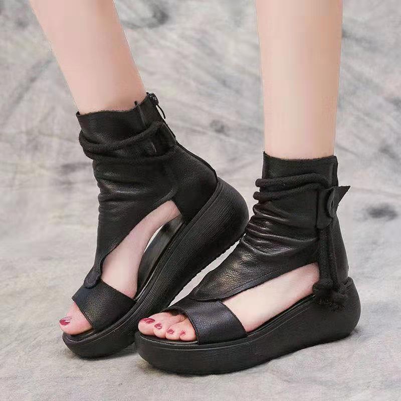 Damen Plateau-Sandaletten Hochzeitsschuhe Moderner Riemen Look