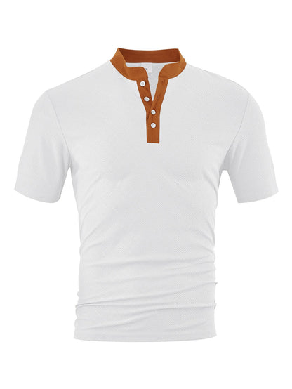 Herren Polohemd Elegantes Design Strukturiert Modern