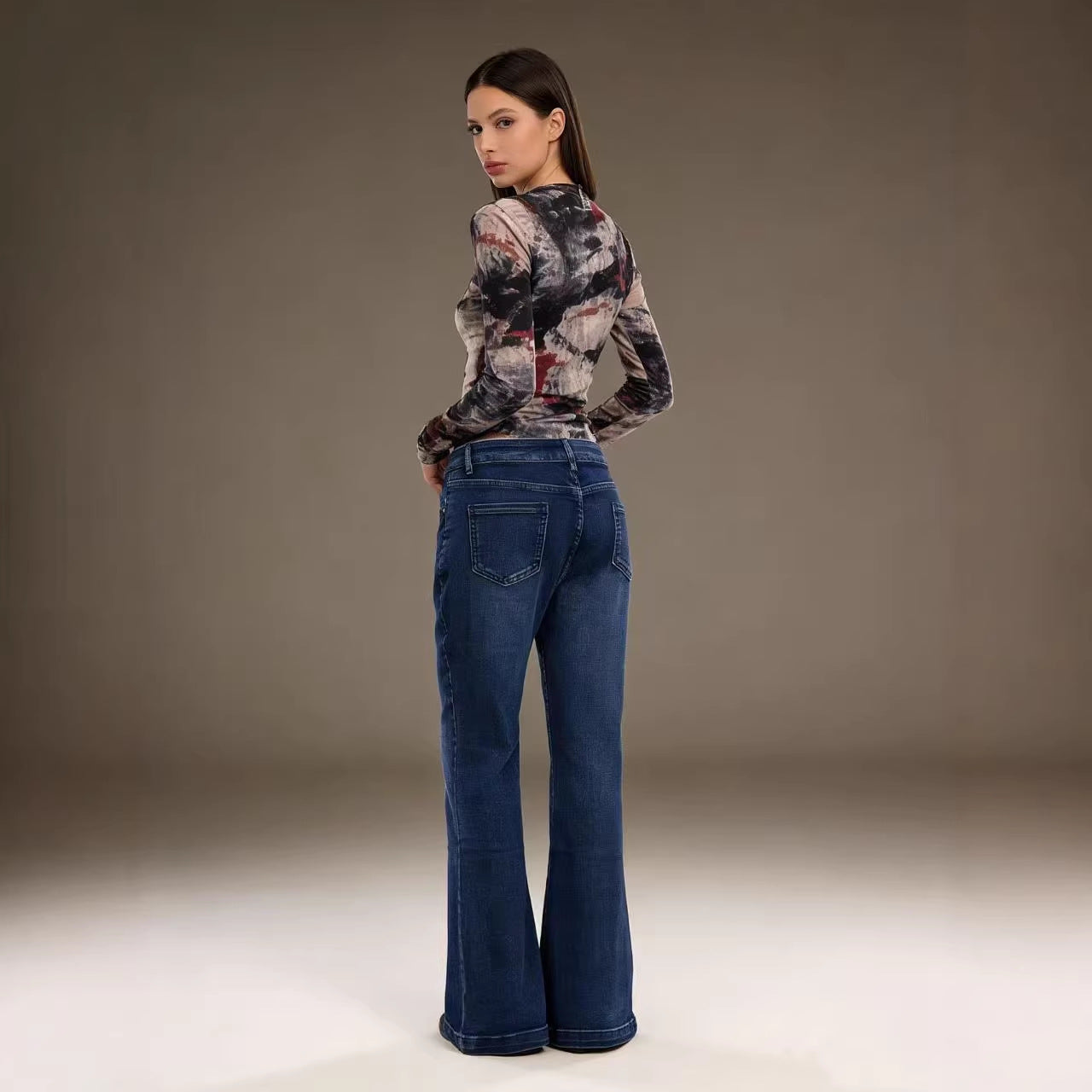Damen Bluse Elegant Puffärmel Stickerei Kurz