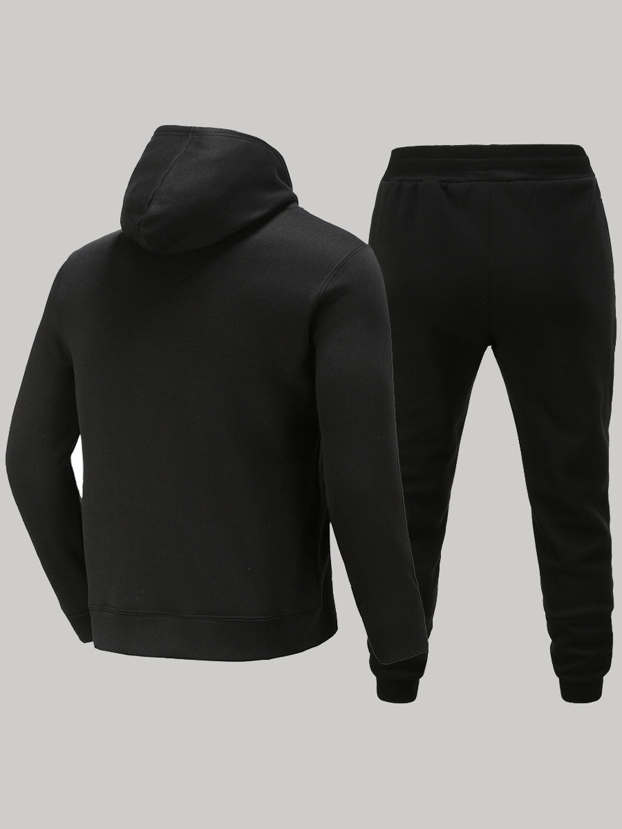 Herren Jogginganzug Set mit Logo Hoodie Freizeit Outfit
