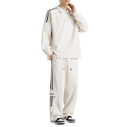 Herren Sportset Funktionstaschen Hochkragen Sportlich
